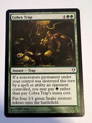 MTG Magic The Gathering Zendikar Cobra Trap Uncommon LP - Image 1 of 2