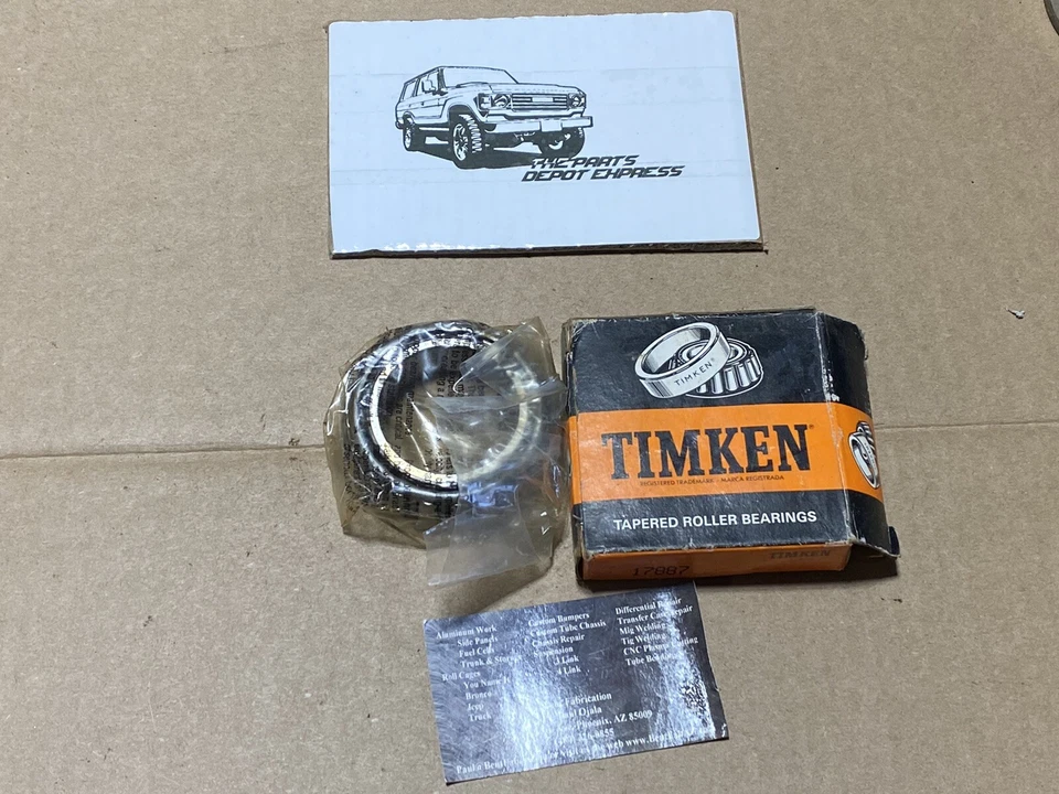Cojinete diferencial Timken 17887 Toyota Land Cruiser BJ60 FJ60 1980-1987 Foto 1 de 4