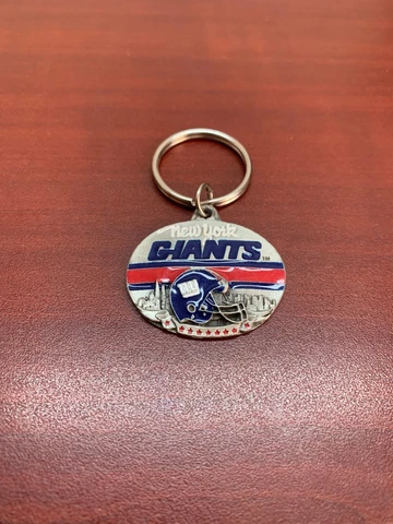Vintage NFL NY Giants Helmet Logo Pewter Enamel Siskiyou Keychain FREE SHIPPING Cover