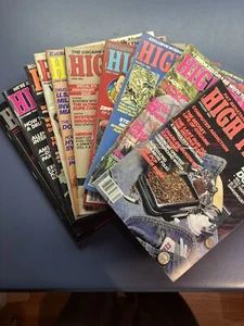 Vintage High Times Magazine 1982 - 10/12 Issues (No April Or December) - Picture 1 of 6