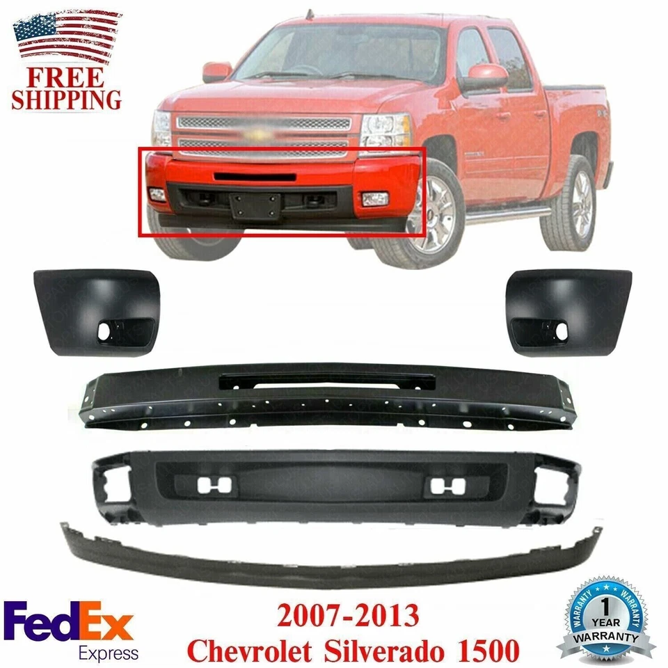 Kit de parachoques delantero para Chevrolet Silverado 1500 2007-2013 Foto 1 de 4
