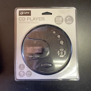 GPX PC332B Portable CD Player Antiskip Protection Fm Radio Stereo Earbuds Black - Picture 1 of 2