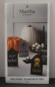 Martha Stewart HALLOWEEN Cardboard Table Decor Easels  (4 pcs) NEW/SEALED! - Picture 1 of 5
