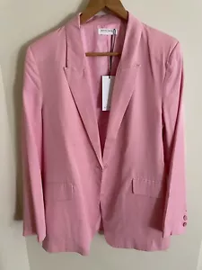 NEW - Ladies BETTY BASICS Cohen Blazer Jacket Floss Pink Size 12 Button Up - Picture 1 of 7