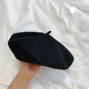 Women Casual Beanie Wool Beret Classic Elegant French Style Solid Color Hat