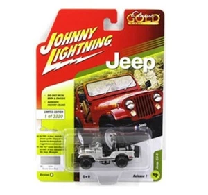JOHNNY LIGHTNING 1:64 Jeep CJ5 Silver JLCP7110 Class Gold Collection Diecast Car - Picture 1 of 1