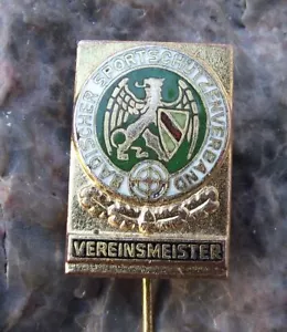 Distintivo Spilla Argento Vintage Baden Tiro Associazione Difesa Tedesca Club Campione - Foto 1 di 2