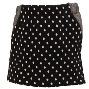7105R gonna nero pois-grigio bimba SIMONETTA gonne skirts kids - Picture 1 of 4