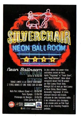 FLYER SILVERCHAIR NEON BALLROOM le 16 mars 1999 - Photo 1/2