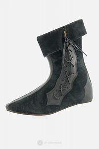 Mittelalterschuhe LARP Damen Herren Fantasy Braun / Schwarz - Bild 1 von 20