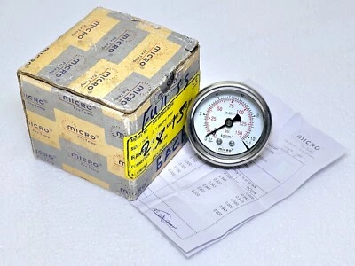 MICRO PRE TEMP 50S-WP-B64-BCDM PRESSURE GAUGE 0-150 PSI - Image 1 of 4