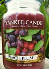 Yankee Candle Retired "beach Plum"~fruit~large 22 Oz ~white Label~rare ~vhtf~new