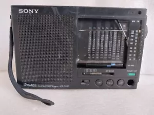 Vintage raro ricevitore ICF-7601 radio FM MW SW venduto così com'è per parti rare Giappone - Foto 1 di 10