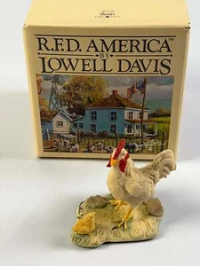 Lowell Davis THINKING BIG Figurine Schmid Fine Art 1981 Chicken Ball Canning Jar - Picture 1 of 8