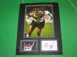 Fantastic Rudi Voller Signed West Germany International Mount - Picture 1 of 1