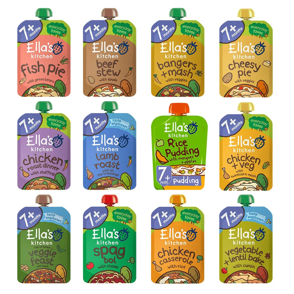 Ella`s Kitchen Organic Baby Food - Stage 2 - From 7 months 6 x 130g