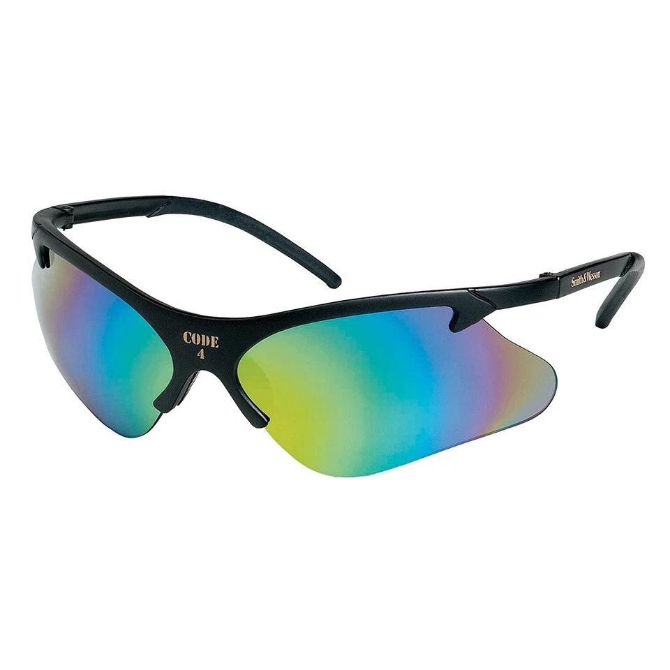 LOTE 8 gafas de seguridad Jackson Safety Smith & Wesson Code 4 marco negro espejado Foto 1 de 2