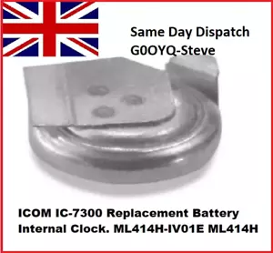 ICOM IC-7300 Replacement Battery Internal Clock. ML414H-IV01E ML414H - Picture 1 of 5