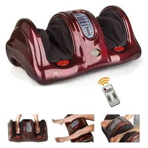 Red Shiatsu Kneading Rolling Foot Massager Health For Circulation & Pain Relief - Picture 1 of 9