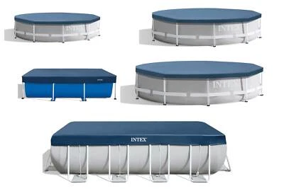 Poolabdeckung Intex Abdeckplane Framepool rund eckig Steelframe 7 Größen Neu OVP - Bild 1 von 4