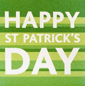 Happy St Patrick's Day Green Glitter Festive Card from Davora - Picture 1 of 1