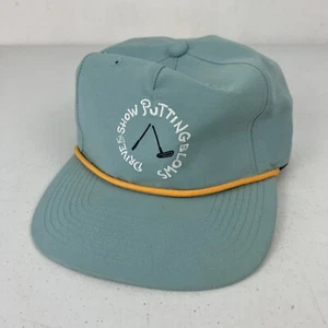 Swannies Golf Rope Snapback Hat Cap Aqua New Drive For Show Putting Blows - Picture 1 of 5