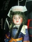 French Eden Bebe Sfbj 60 Paris antique bisque doll with labeled Bretonne costume