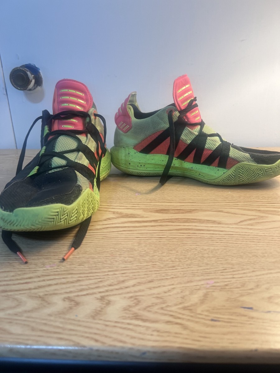 ADIDAS★DAME 6 GCA★SIGNAL GREEN/GLORY PURPLE/SIGNAL CORAL adidas Dame 6 Signal Green for Sale | Authenticity