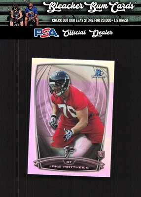 2014 Finest 136 Jake Matthews Refractors - Image 1 of 2