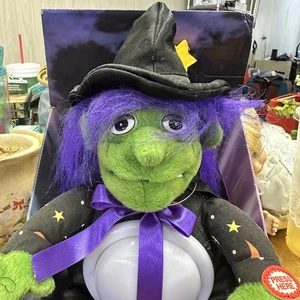 Vintage Singing Light Up Tummy Pal Witch Singing Happy Halloween  - Picture 1 of 7