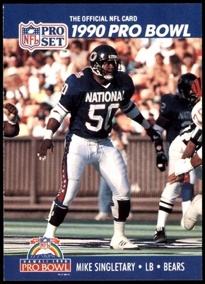 Mike Singletary 1990 Pro Set #416 Bears NFL READ FREE SHIPPING AutographDen - Image 1 of 2