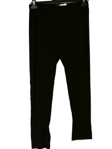 KEKOO nuevo! Pantalón largo elástico 42-44-46 cintura elástica viscosa negro - Imagen 1 de 4