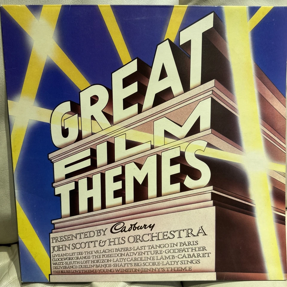 John Scott GREAT FILM THEMES Soundtracks LP Cadbury Godfather Sleuth James Bond - Image 1 of 4
