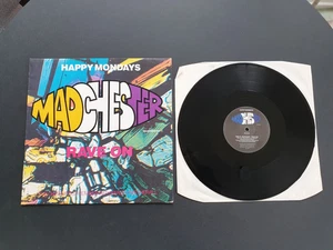 HAPPY MONDAYS - MADCHESTER RAVE ON 1989 12" VINYL RECORD EX/EX - Picture 1 of 5