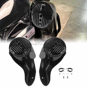 8''Lower Leg Warmers Speaker Lower Fairing For Harley Electra Glide Road King - Picture 1 of 20