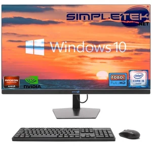 All IN One i5 27 " FHD Win 10 RAM 8 GB SSD 240 Desktop Computer Gaming Editing - Picture 1 of 11