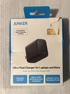 Anker ULTRA-FAST Charger For Laptops & More 45W USB C Wall Charger With PPS - Picture 1 of 1