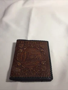 Vintage Hand Tooled Souvenir Wallet From Andorra - Picture 1 of 17