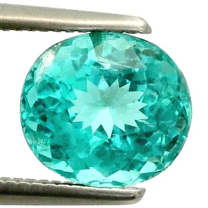 1.95Ct UNHEATED NEON BLUE APATITE GEMSTONE FROM BRAZIL - Picture 1 of 7