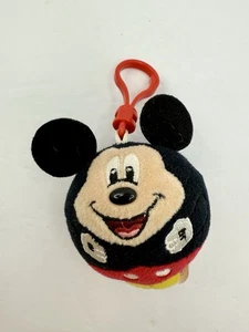 Ty Beanie Ballz Mickey Disney Key Clip Preowned a little dusty - Picture 1 of 9