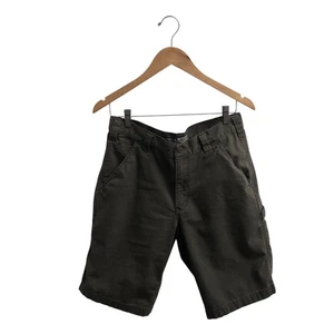 CARHARTT PANTALONES CORTOS FLEXIBLES RESISTENTES - Relajado Utilitario Carga Elastizado Trabajo Verde Ejército 31 - Imagen 1 de 10