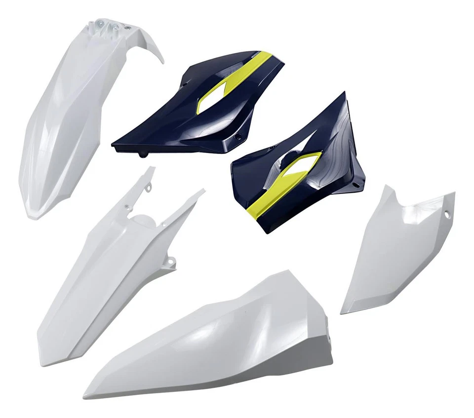 UFO Complete White/Blue/Yellow Plastic Body Kit (HUKIT615-999W) - Изображение 1 из 1