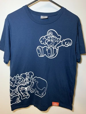 Футболка Universal Studios Япония Mario/Bowser Super Nintendo World синяя L редкая! - Изображение 1 из 4