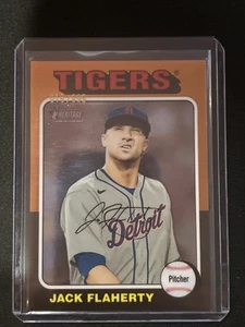 🔥Jack Flaherty 2024 Topps Heritage High Number Chrome Tigers 018/699 - Picture 1 of 2