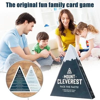 MOUNT CLEVEREST - Original Edition Card Game Christmas Trivia Fun Family Game - Bild 1 von 4