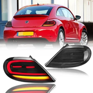 Pair LED Tail Lights For VW Beetle 2014-2019 Sequential Turn Signal Rear Lamps - Picture 1 of 10