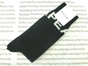 PAUL SMITH Wool Blend Italian 1pk Sock Mens Black "Peace & Love" Socks BNIP R£30 - Picture 1 of 6