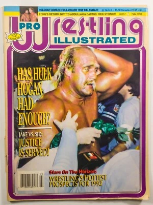 REVISTA ILUSTRADA DE LUCHA LIBRE PROFESIONAL Febrero de 1992 Fair Hulk Hogan/Sid Justice Foto 1 de 4