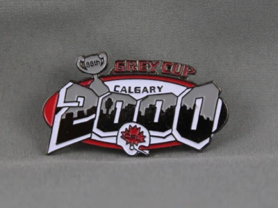 Vintage CFL Pin - Grey Cup 2000 Big Number Logo - Stamped Pin  - Image 1 of 3