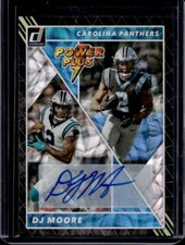 2022 Donruss DJ Moore Power Plus Auto Autograph #75/99 Panthers